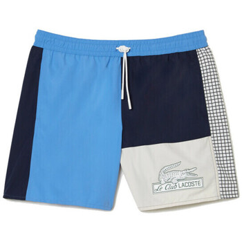 Vêtements Homme Maillots / Shorts de bain Lacoste SHORT DE BAIN COLOR-BLOCK  HERITAGE AVEC CROCODILE CO Bleu