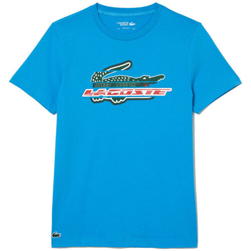 Vêtements Homme T-shirts & Polos Lacoste T-SHIRT HOMME  SPORT REGULAR FIT EN COTON BIOLOGIQUE Bleu