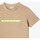 Vêtements Enfant T-shirts & Polos Lacoste T-SHIRT ENFANT  BEIGE AVEC MARQUAGE CONTRASTÉ Beige