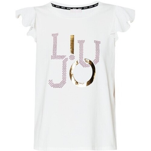Vêtements Femme T-shirts Lace-up & Polos Liu Jo  Blanc