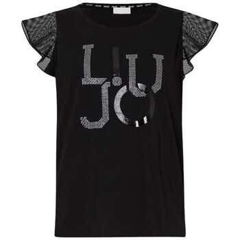 Vêtements Femme T-shirts Lace-up & Polos Liu Jo  Noir