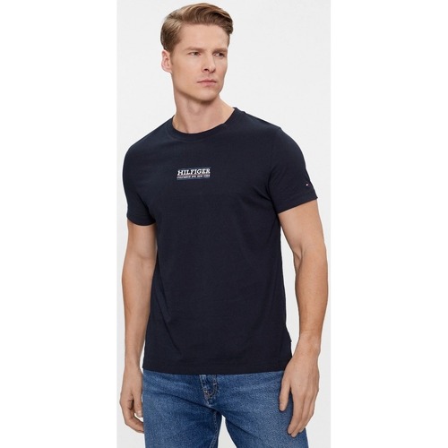 Vêtements Homme T-shirts & Polos Tommy Hilfiger MW0MW34387 Bleu