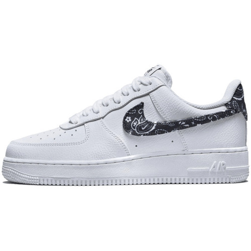 Chaussures Randonnée Nike Air Force 1 Low Essential White Black Paisley Blanc