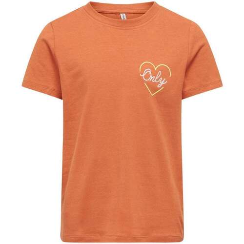 Vêtements Fille T-shirts manches courtes Only 162143VTPE24 Orange