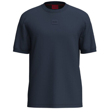 Vêtements Homme T-shirts & Polos BOSS T-SHIRT BLEU MARINE MANCHES con  AVEC LOGO DIRAGOLIN Bleu