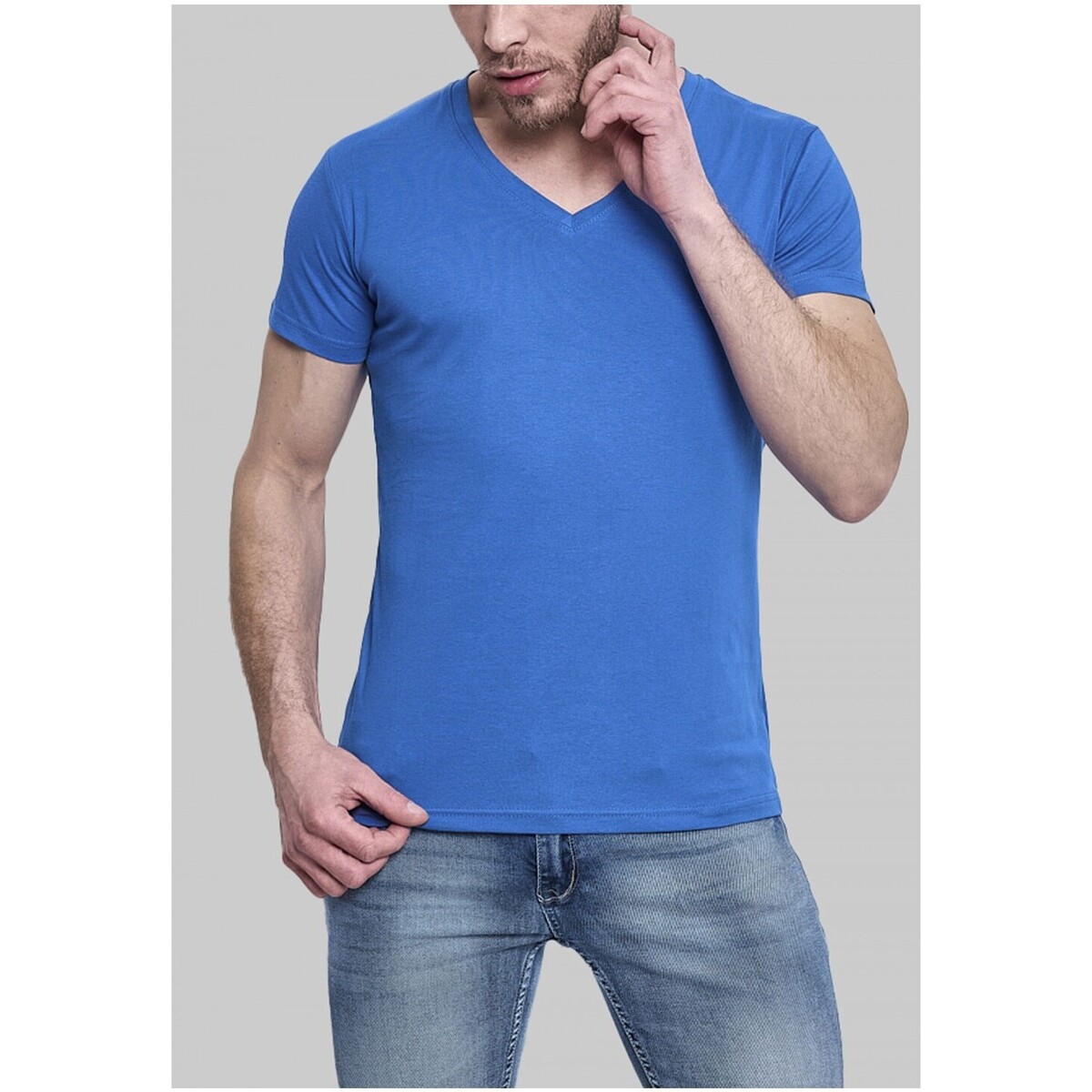 Vêtements Homme T-shirts manches courtes Kebello T-Shirt ORANGE Bleu H Bleu