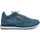 Chaussures Homme Las 40 mejores zapatillas de running de este 2022 SNEAKER DE PIEL PERFORADA CABALLERO  USED TIN C-848 AZUL Bleu