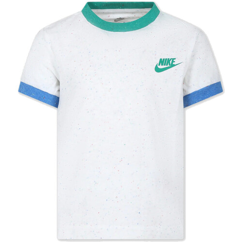 Vêtements Garçon T-shirts manches courtes Nike 86L709 Blanc