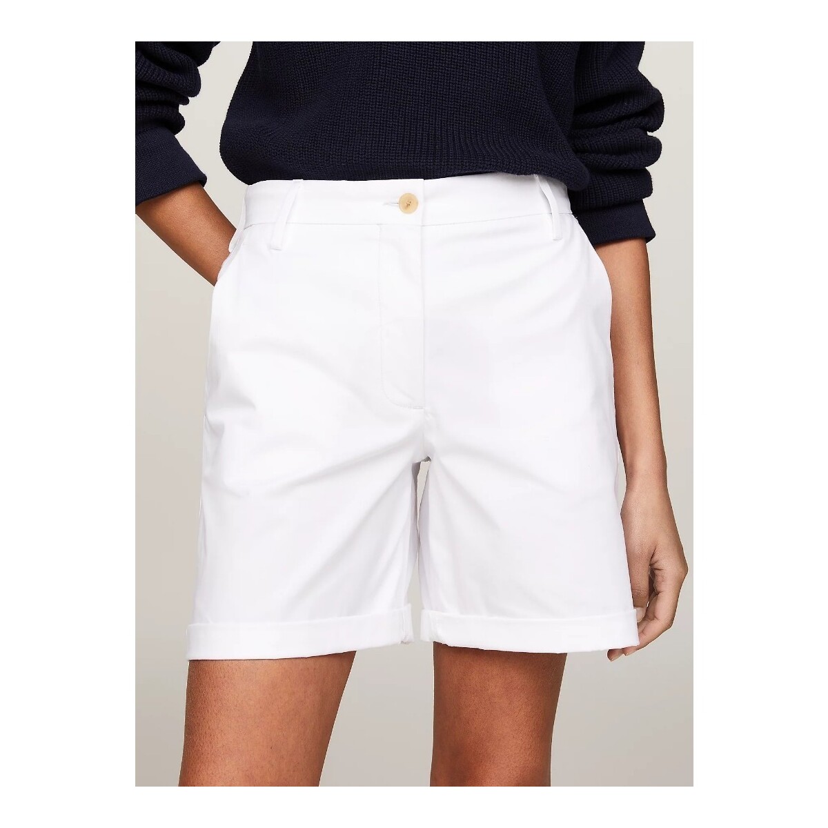 Vêtements Femme Shorts / Bermudas Tommy Hilfiger WW0WW41769 Blanc