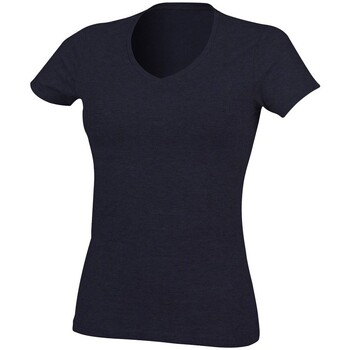 Vêtements Femme T-shirts manches longues Skinni Fit SK122 Bleu