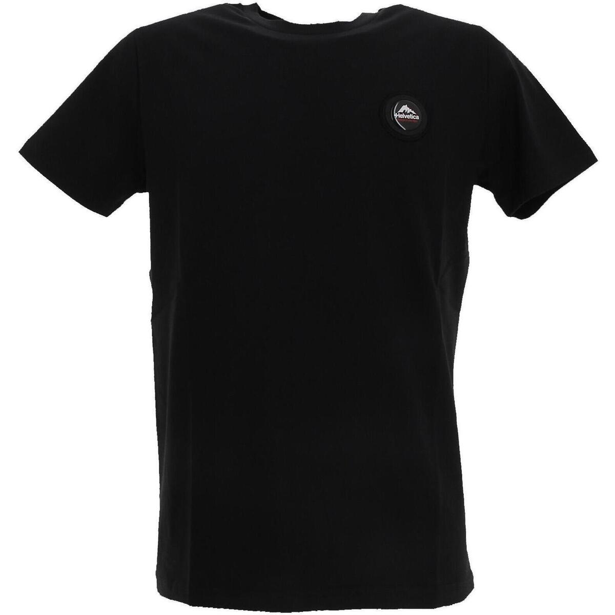 Vêtements Homme T-shirts manches courtes Helvetica T-shirt Trail Noir
