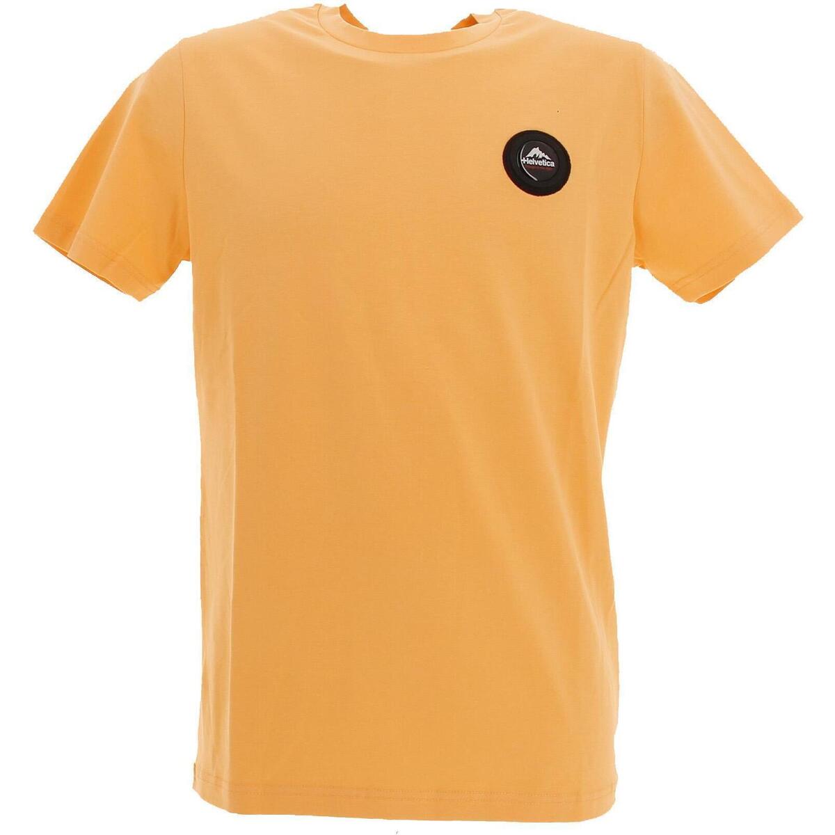 Vêtements Homme T-shirts manches courtes Helvetica T-shirt Orange