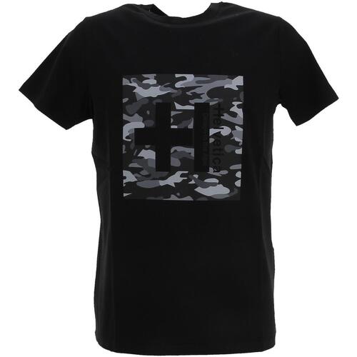Vêtements Homme T-shirts manches courtes Helvetica T-shirt Noir