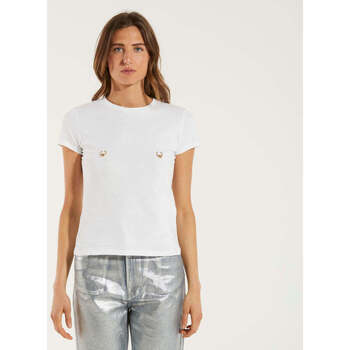 Vêtements Femme T-shirts manches courtes Elisabetta Franchi  Blanc