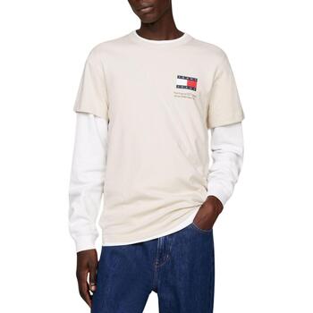 Vêtements Homme T-shirts manches courtes navy Tommy Jeans  Beige