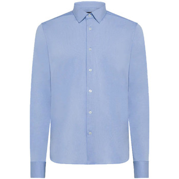 Vêtements Homme Chemises manches longues shirt vert mademoiselle yeye l neufcci Designs 24254-v11 Bleu