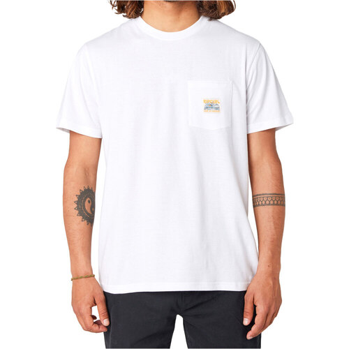 Vêtements Homme House of Hounds Rip Curl SURF PARADISE BADGE TEE fd Blanc