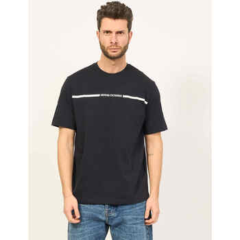 Vêtements Homme T-shirts & Polos EAX AX T-shirt coupe classique avec bande logo Bleu