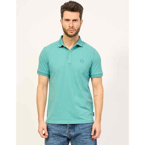 Vêtements Homme T-shirts & Polos EAX Polo coupe slim en piqué stretch Bleu