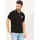 Vêtements Homme T-shirts & Polos Emporio Armani EA7 Polo  noir avec fermeture boutonnée et logo Noir