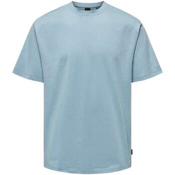 Vêtements Homme T-shirts manches courtes Only&sons 162288VTPE24 Bleu