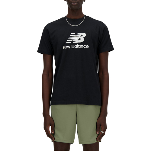 Vêtements Homme T-shirts & Polos New Balance T-shirt col rond droite Noir