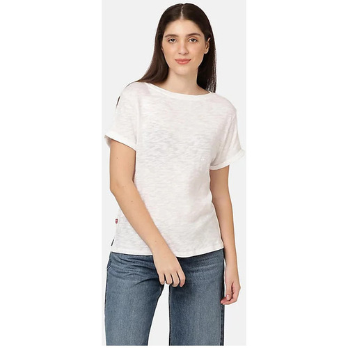 Vêtements Femme Dsquared2 Kids Icon-print cotton T-shirt Levi's LEVIS - MARGOT TEE EGRET Blanc