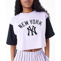 Vêtements Femme T-shirts & Polos New-Era Mlb lifestyle crop tee neyyan Violet