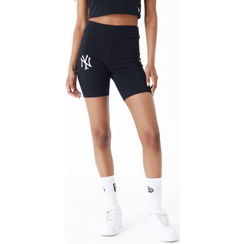 Vêtements Femme ruched Shorts / Bermudas New-Era Mlb le cycling ruched shorts neyyan Noir