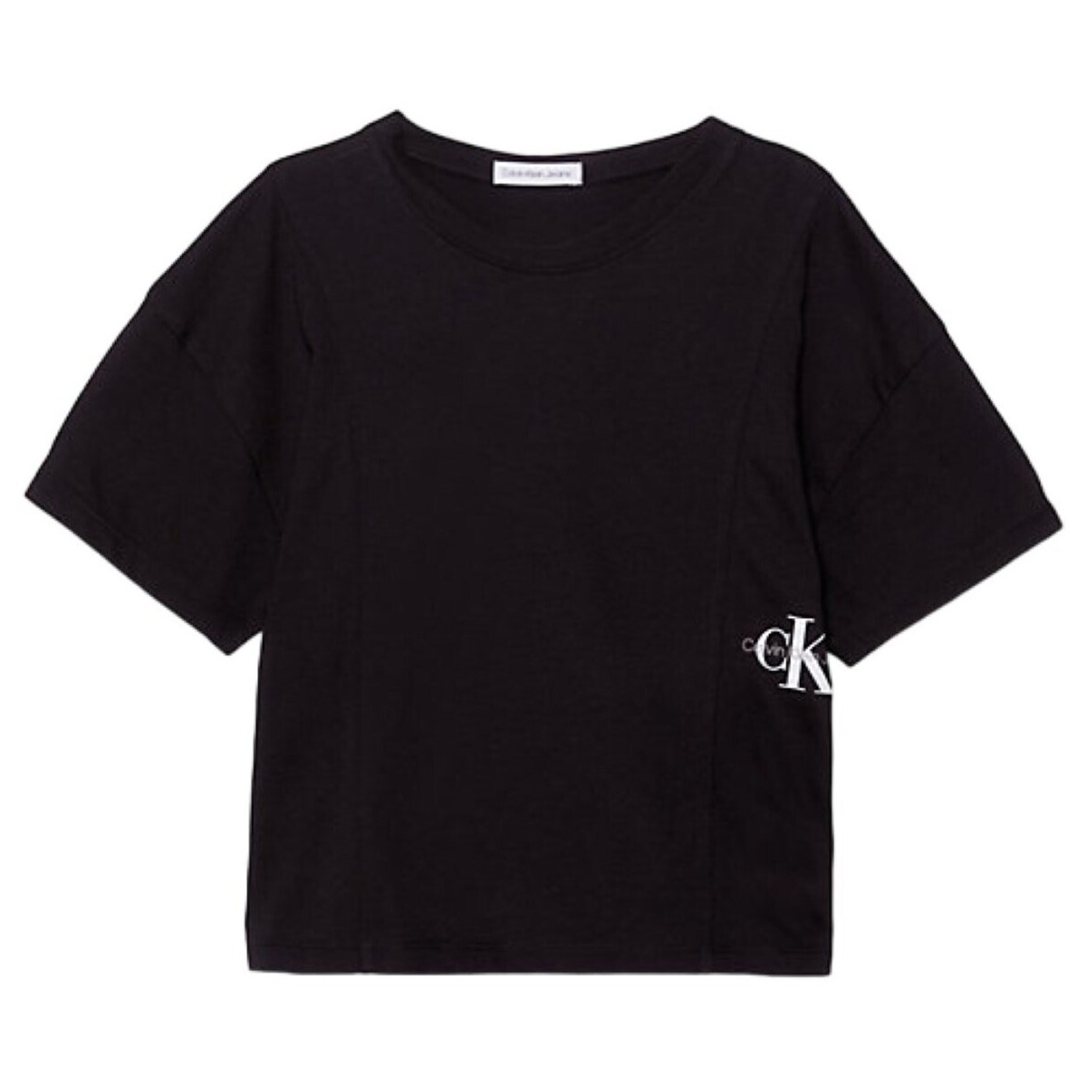 Vêtements Fille T-shirts manches courtes Calvin Klein Jeans IG0IG02430 Noir