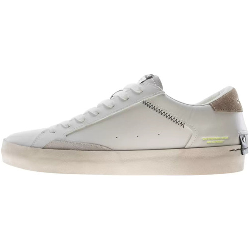 Chaussures Homme Baskets mode Crime London Teen sneakers détresse blanc beige Blanc