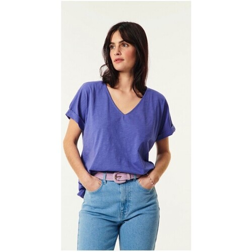Vêtements Femme T-shirts manches courtes Des Petits Hauts Zaeline Tshirt Figue Multicolore