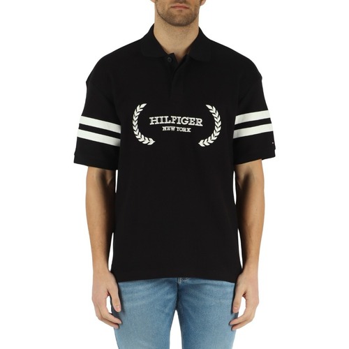 Vêtements Homme T-shirts & Polos Tommy Hilfiger MW0MW33588 Noir