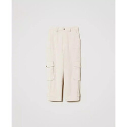 Vêtements Femme Jeans 3/4 & 7/8 Twin Set PANTALONI CARGO IN GABARDINA Art. 241TE2100 