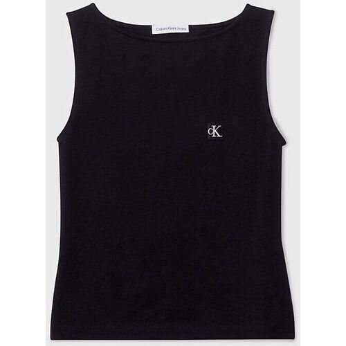 Vêtements Fille this matching PSG jacket Calvin Klein Jeans IG0IG02488 TANK TOP-BEH BLACK Noir