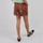 Vêtements Femme Shorts / Bermudas Oxbow Short viscose ceinturé imprimé  IOLINA Marron