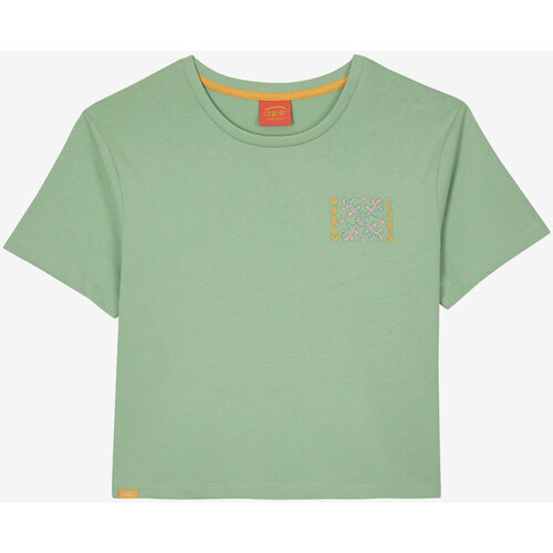 Vêtements Femme Utilisez au minimum 1 lettre minuscule Oxbow Tee-shirt court imprimé  TAHGAI Vert
