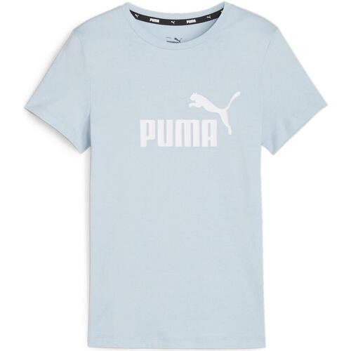 Vêtements Fille T-shirts manches courtes Puma G esslog tee Bleu