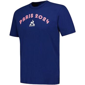 Vêtements Homme T-shirts manches courtes Le Coq Sportif Graphic p24 tee ss n4 m blue depths Bleu