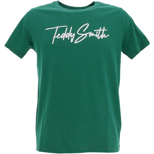Vêtements Garçon T-shirts manches courtes Teddy Smith T-evan mc jr Vert