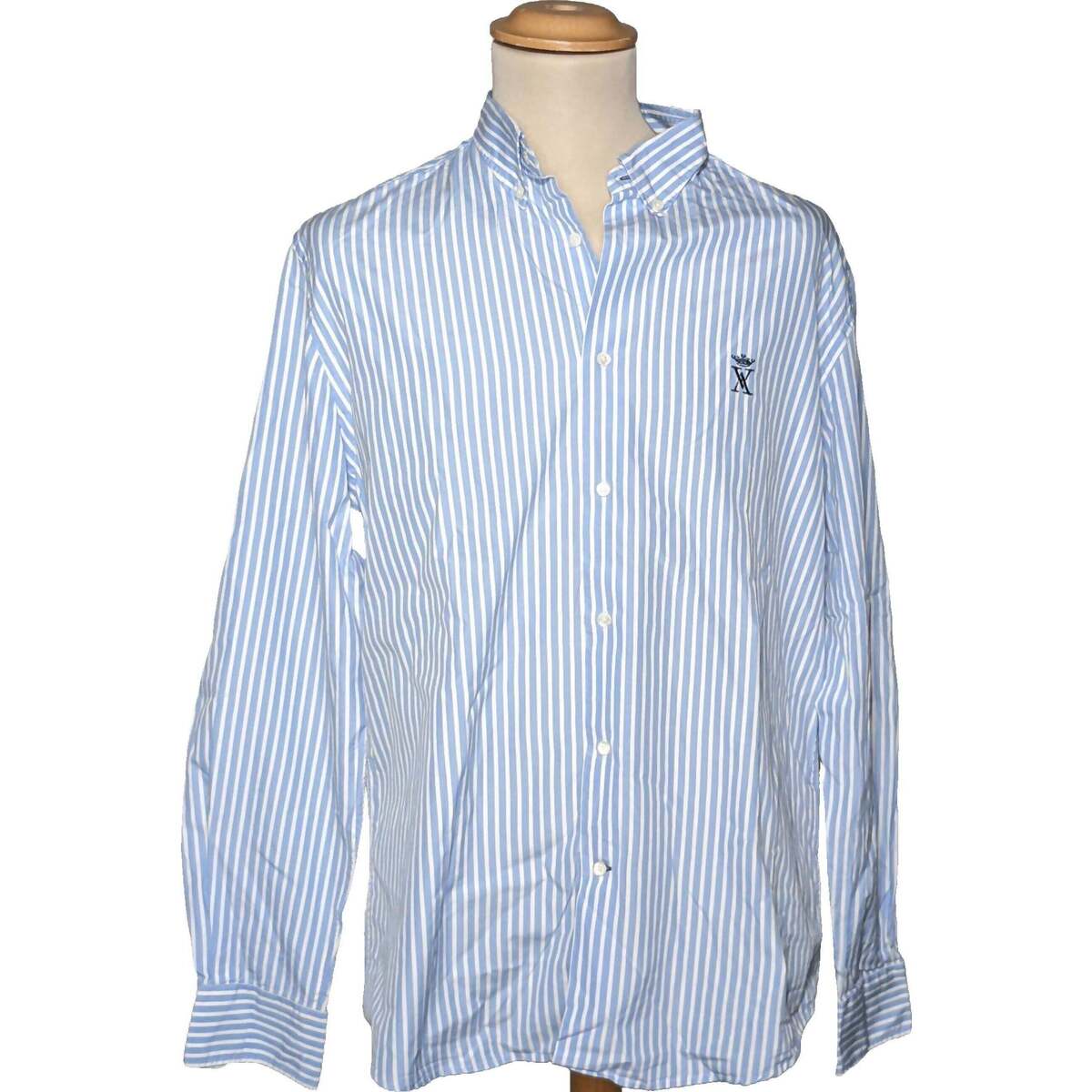 Vêtements Homme Chemises manches longues Vicomte A. 42 - T4 - L/XL Bleu