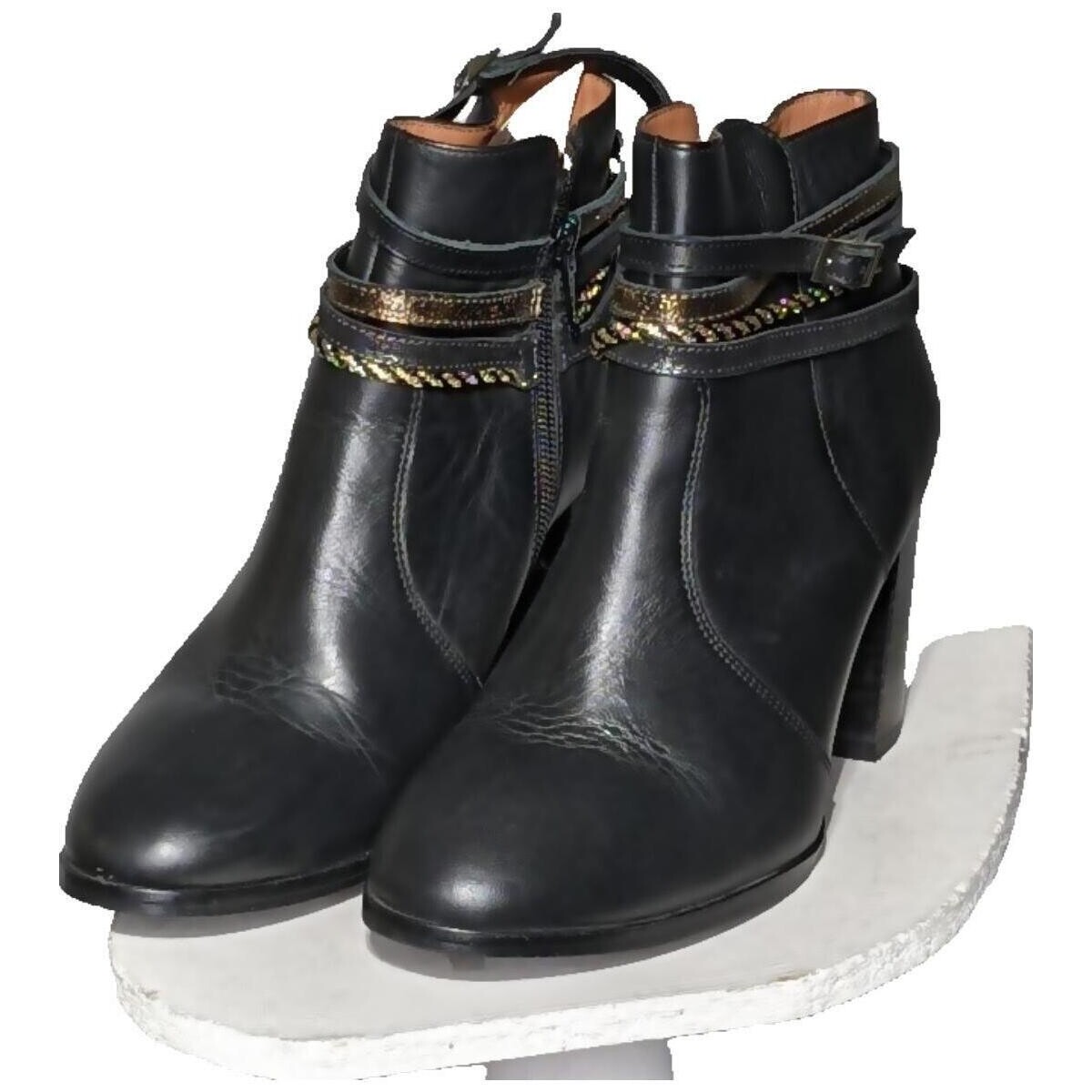 Chaussures Femme Bottes éram paire de bottes  37 Noir Noir