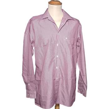 Vêtements Homme Chemises manches longues Pierre Cardin 40 - T3 - L Violet