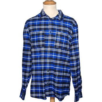 Vêtements Homme Chemises manches longues H&M chemise manches longues  40 - T3 - L Bleu Bleu