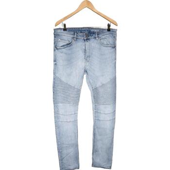 jeans h&m  jean slim homme  46 - t6 - xxl bleu 