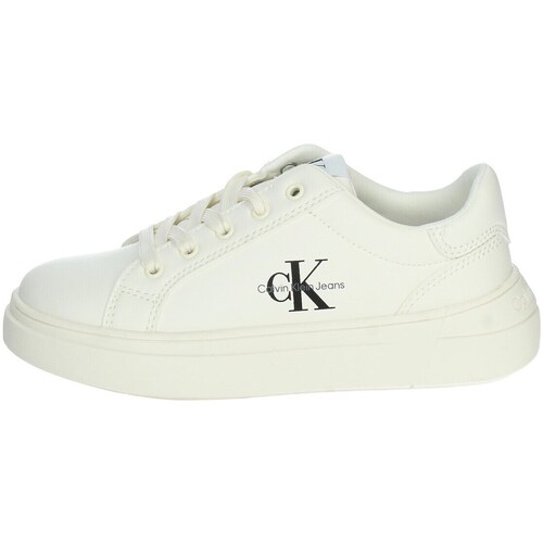 Chaussures Enfant Baskets montantes Calvin Klein Karl JEANS V3X9-80876-1355 Blanc