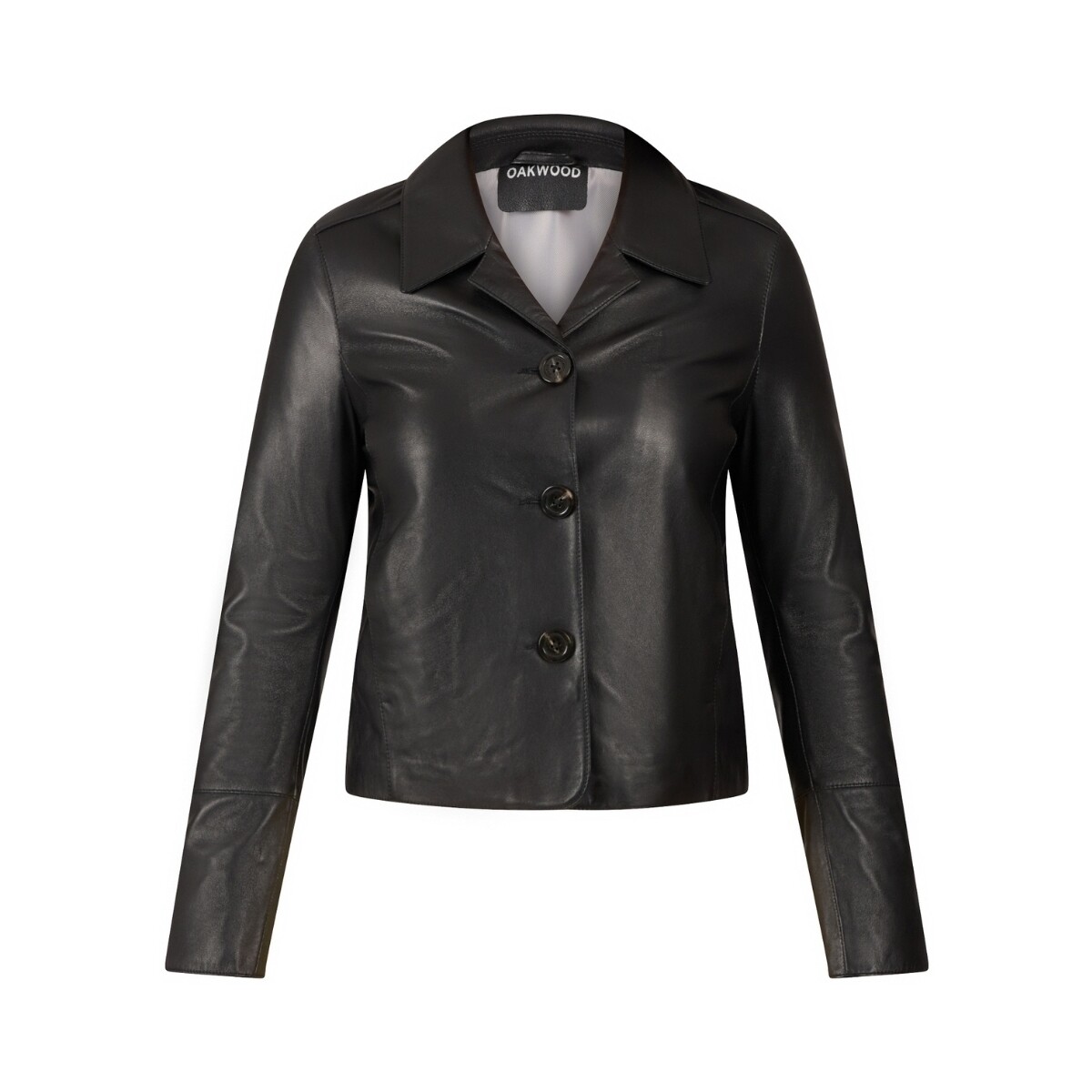 Vêtements Femme Blousons Oakwood Veste en cuir Lexia  Ref 62369 Noir Noir