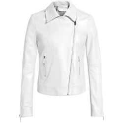 Vêtements Femme Blousons Oakwood Blouson en cuir Thea Metal  Ref 62343 Blanc Blanc