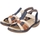 Chaussures Femme Sandales et Nu-pieds Rieker Sandales à Elastiques Rock Multicolore