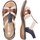 Chaussures Femme Sandales et Nu-pieds Rieker Sandales à Elastiques Rock Multicolore